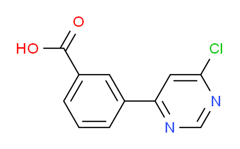 CAS No. 579476-50-9, 3-(6-Chloropyrimidin-4-yl)benzoic acid