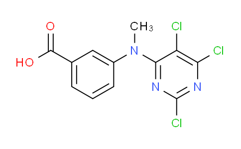 CAS No. 6372-19-6, 3-(Methyl(2,5,6-trichloropyrimidin-4-yl)amino)benzoic acid