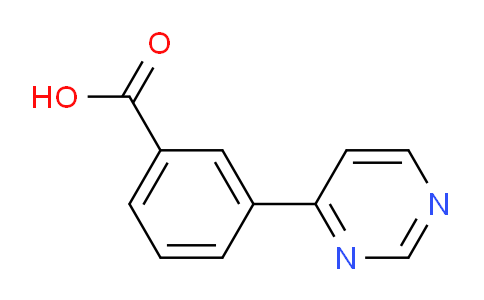 CAS No. 856905-14-1, 3-(Pyrimidin-4-yl)benzoic acid