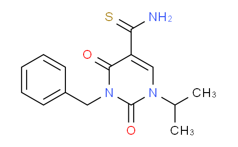 CAS No. 175203-49-3, 3-Benzyl-1-isopropyl-2,4-dioxo-1,2,3,4-tetrahydropyrimidine-5-carbothioamide