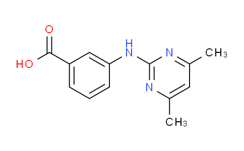 CAS No. 81261-77-0, 3-[(4,6-Dimethylpyrimidin-2-yl)amino]benzoic acid