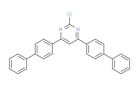 CAS No. 1421599-29-2, 4,6-Di([1,1'-biphenyl]-4-yl)-2-chloropyrimidine