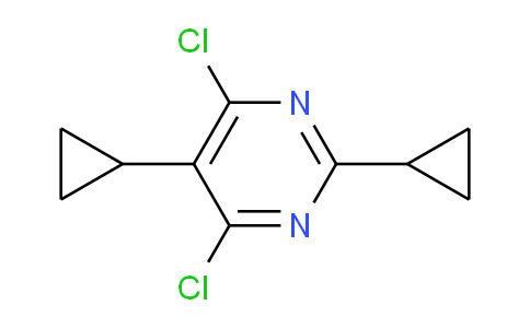 CAS No. 1956334-68-1, 4,6-Dichloro-2,5-dicyclopropylpyrimidine