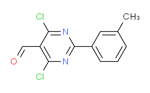 CAS No. 1251463-74-7, 4,6-Dichloro-2-(m-tolyl)pyrimidine-5-carbaldehyde