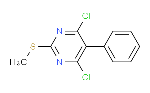 CAS No. 64415-11-8, 4,6-Dichloro-2-(methylthio)-5-phenylpyrimidine