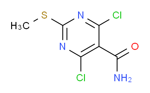 CAS No. 313339-36-5, 4,6-Dichloro-2-(methylthio)pyrimidine-5-carboxamide