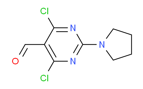 CAS No. 1206969-28-9, 4,6-Dichloro-2-(pyrrolidin-1-yl)pyrimidine-5-carbaldehyde