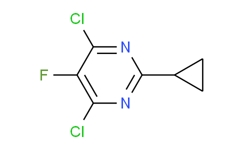CAS No. 617716-22-0, 4,6-Dichloro-2-cyclopropyl-5-fluoropyrimidine