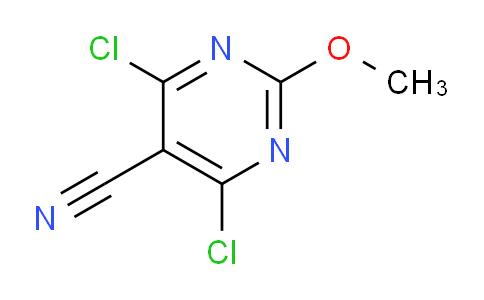 CAS No. 56032-15-6, 4,6-Dichloro-2-methoxypyrimidine-5-carbonitrile