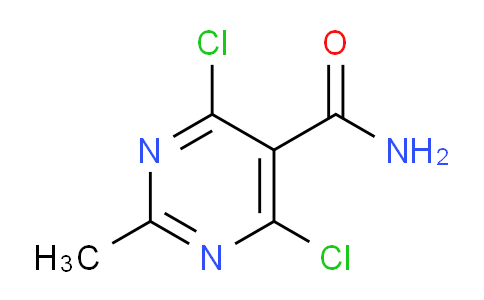 CAS No. 1196155-60-8, 4,6-Dichloro-2-methylpyrimidine-5-carboxamide