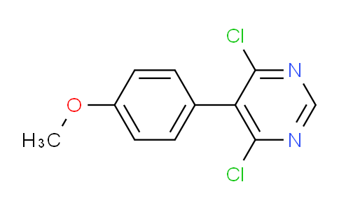 CAS No. 146533-56-4, 4,6-Dichloro-5-(4-methoxyphenyl)pyrimidine