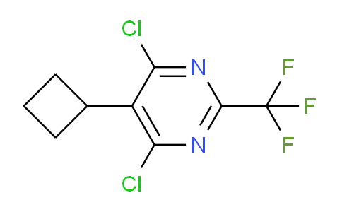 CAS No. 1706455-38-0, 4,6-Dichloro-5-cyclobutyl-2-(trifluoromethyl)pyrimidine