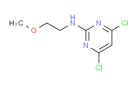 CAS No. 879609-70-8, 4,6-Dichloro-N-(2-methoxyethyl)pyrimidin-2-amine