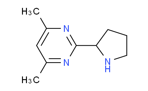 CAS No. 1316220-10-6, 4,6-Dimethyl-2-(pyrrolidin-2-yl)pyrimidine