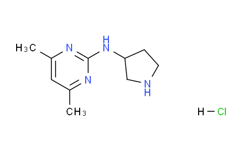 CAS No. 1289387-84-3, 4,6-Dimethyl-N-(pyrrolidin-3-yl)pyrimidin-2-amine hydrochloride