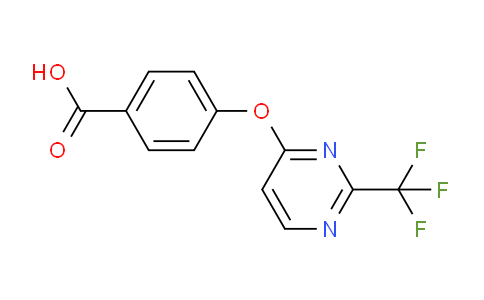 CAS No. 1086379-69-2, 4-((2-(Trifluoromethyl)pyrimidin-4-yl)oxy)benzoic acid