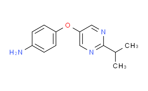 CAS No. 1707393-66-5, 4-((2-Isopropylpyrimidin-5-yl)oxy)aniline