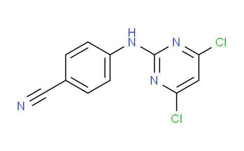 CAS No. 329187-59-9, 4-((4,6-Dichloropyrimidin-2-yl)amino)benzonitrile