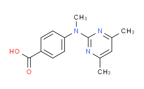 CAS No. 387350-50-7, 4-((4,6-Dimethylpyrimidin-2-yl)(methyl)amino)benzoic acid