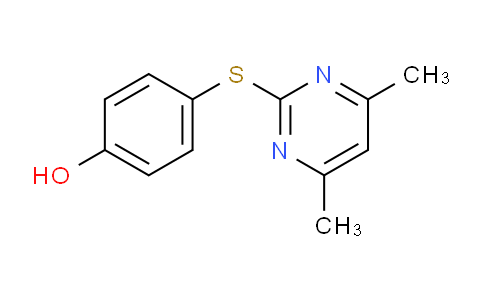 CAS No. 107718-34-3, 4-((4,6-Dimethylpyrimidin-2-yl)thio)phenol