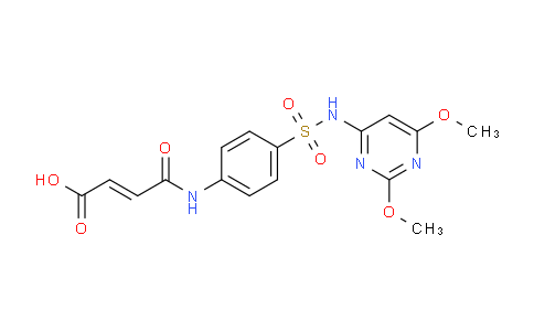 CAS No. 329718-25-4, 4-((4-(N-(2,6-Dimethoxypyrimidin-4-yl)sulfamoyl)phenyl)amino)-4-oxobut-2-enoic acid