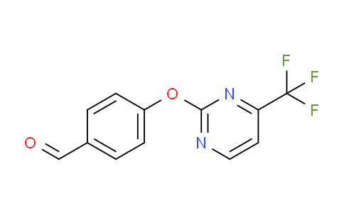 CAS No. 874782-05-5, 4-((4-(Trifluoromethyl)pyrimidin-2-yl)oxy)benzaldehyde