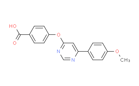 CAS No. 1707605-37-5, 4-((6-(4-Methoxyphenyl)pyrimidin-4-yl)oxy)benzoic acid