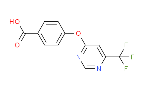CAS No. 1708288-98-5, 4-((6-(Trifluoromethyl)pyrimidin-4-yl)oxy)benzoic acid