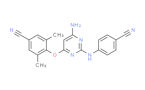 CAS No. 939431-68-2, 4-((6-Amino-2-((4-cyanophenyl)amino)pyrimidin-4-yl)oxy)-3,5-dimethylbenzonitrile