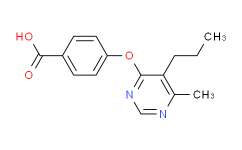 CAS No. 1710293-21-2, 4-((6-Methyl-5-propylpyrimidin-4-yl)oxy)benzoic acid