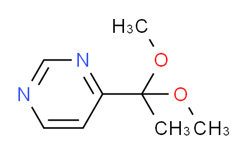 CAS No. 1820640-68-3, 4-(1,1-Dimethoxyethyl)pyrimidine