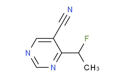 CAS No. 1427195-36-5, 4-(1-Fluoroethyl)pyrimidine-5-carbonitrile