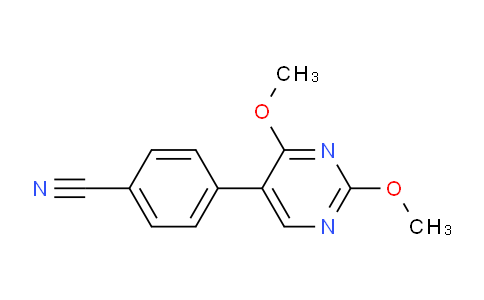 CAS No. 1101167-59-2, 4-(2,4-Dimethoxypyrimidin-5-yl)benzonitrile