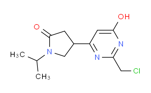 CAS No. 1713589-45-7, 4-(2-(Chloromethyl)-6-hydroxypyrimidin-4-yl)-1-isopropylpyrrolidin-2-one