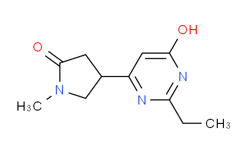 CAS No. 1707386-78-4, 4-(2-Ethyl-6-hydroxypyrimidin-4-yl)-1-methylpyrrolidin-2-one