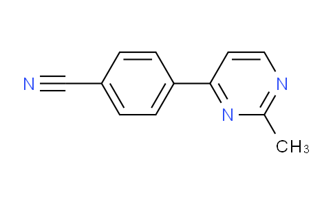 CAS No. 874778-89-9, 4-(2-Methylpyrimidin-4-yl)benzonitrile