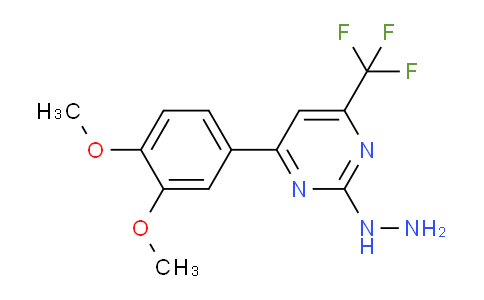 CAS No. 862650-15-5, 4-(3,4-Dimethoxyphenyl)-2-hydrazinyl-6-(trifluoromethyl)pyrimidine