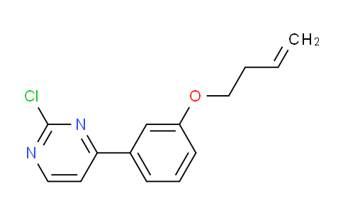 CAS No. 937271-45-9, 4-(3-(But-3-en-1-yloxy)phenyl)-2-chloropyrimidine
