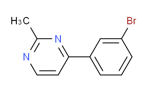 CAS No. 844891-12-9, 4-(3-Bromophenyl)-2-methylpyrimidine