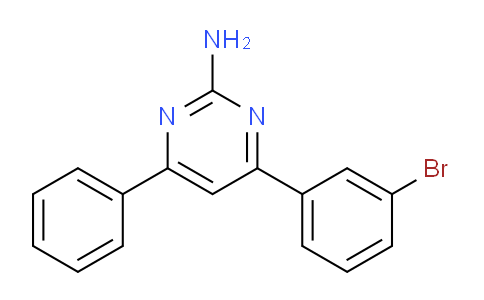 CAS No. 67005-21-4, 4-(3-Bromophenyl)-6-phenylpyrimidin-2-amine
