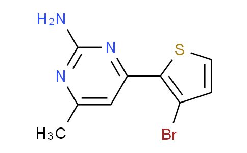 CAS No. 886360-55-0, 4-(3-Bromothiophen-2-yl)-6-methylpyrimidin-2-amine