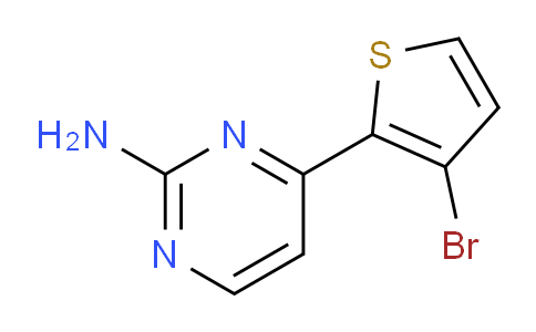 CAS No. 886360-54-9, 4-(3-Bromothiophen-2-yl)pyrimidin-2-amine
