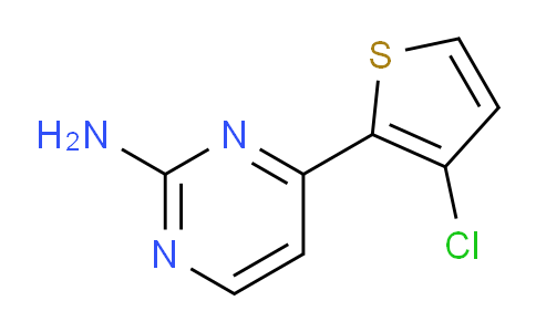 CAS No. 855308-67-7, 4-(3-Chlorothiophen-2-yl)pyrimidin-2-amine