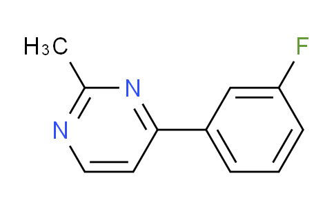 CAS No. 85979-50-6, 4-(3-Fluorophenyl)-2-methylpyrimidine