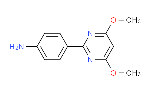 CAS No. 387350-86-9, 4-(4,6-Dimethoxypyrimidin-2-yl)aniline