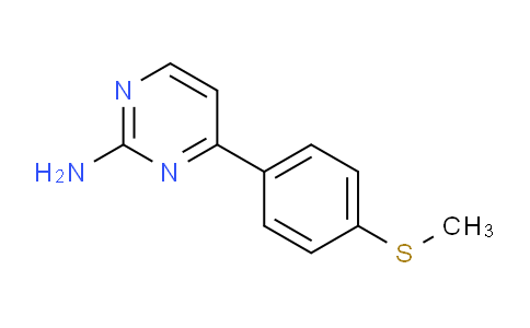 CAS No. 1206108-75-9, 4-(4-(Methylthio)phenyl)pyrimidin-2-amine