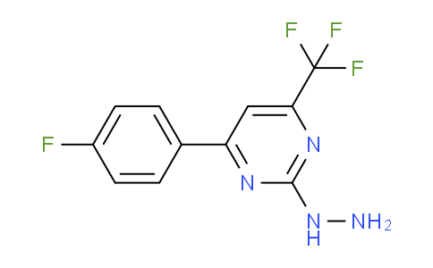 CAS No. 861409-81-6, 4-(4-Fluorophenyl)-2-hydrazinyl-6-(trifluoromethyl)pyrimidine