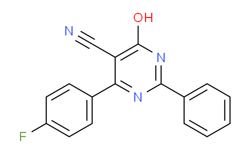 CAS No. 477853-95-5, 4-(4-Fluorophenyl)-6-hydroxy-2-phenylpyrimidine-5-carbonitrile
