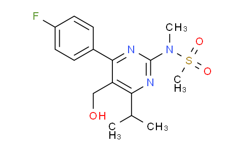 CAS No. 147118-36-3, 4-(4-Fluorophenyl)-6-isopropyl-2-[(N-methyl-N-methylsufonyl)amino]pyrimidine-5-yl-methanol
