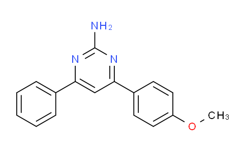 CAS No. 59807-19-1, 4-(4-Methoxyphenyl)-6-phenylpyrimidin-2-amine